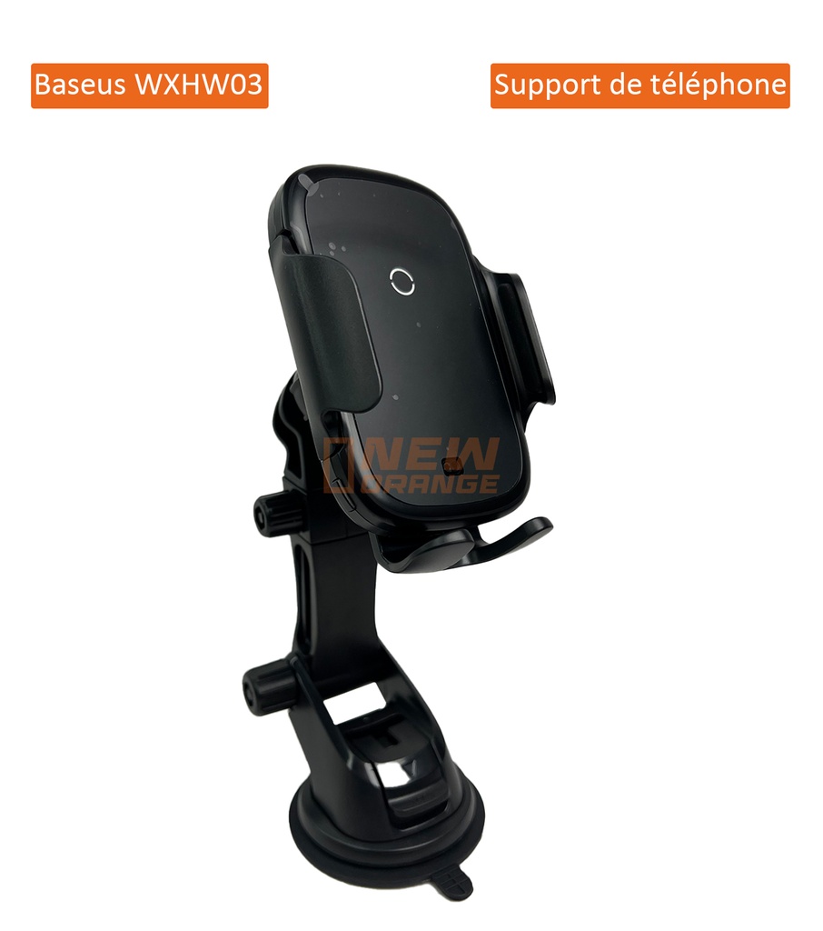 [WXHW03] Baseus Support de voiture sans fil pour éclairage électrique automatique 15 W Noir