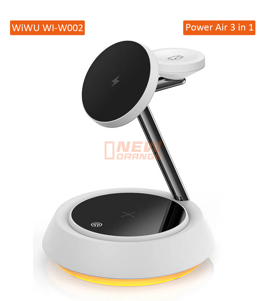 [WI-W002] WiWU Chargeur 15W sans fil Power Air 3 en 1
