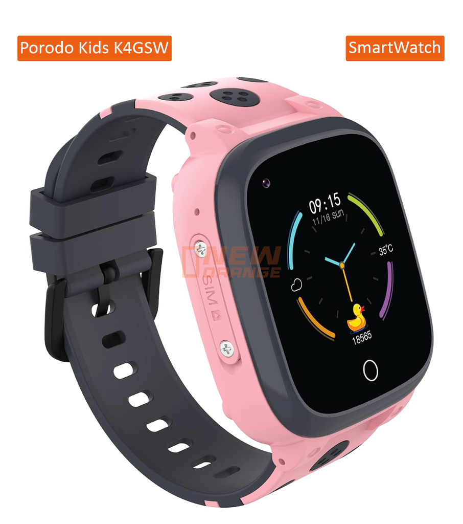 [PD-K4GSW-PK] Porodo Kid's 4G GPS Smart Watch