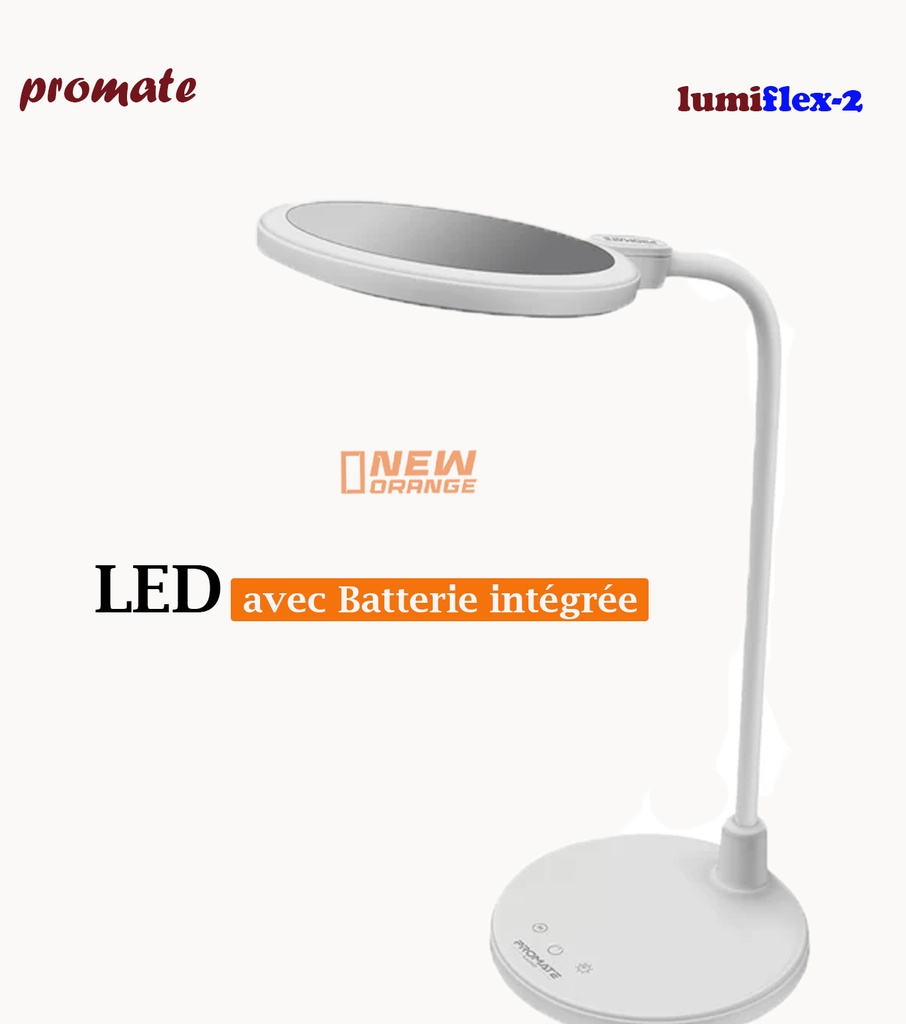 [lumflex-2] lampe de Bureau LED avec batterie intégrée-promate LumiFlex-2