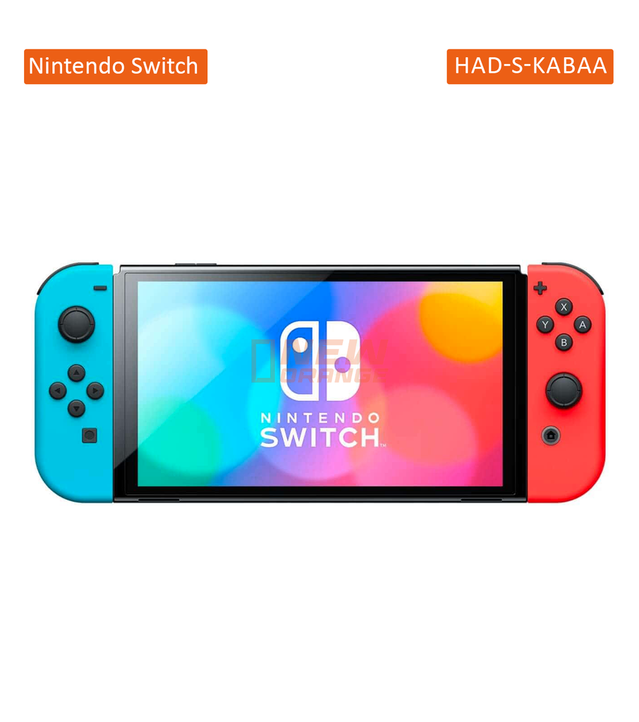[HAD-S-KABAA] Nintendo Switch Console avec Joy-Con bleu néon et rouge néon