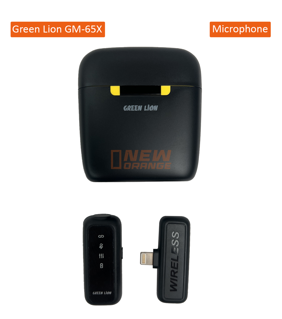 [GNMIC65XLTGBK-1] Green Lion GM-65X Microphone Lightning - noir
