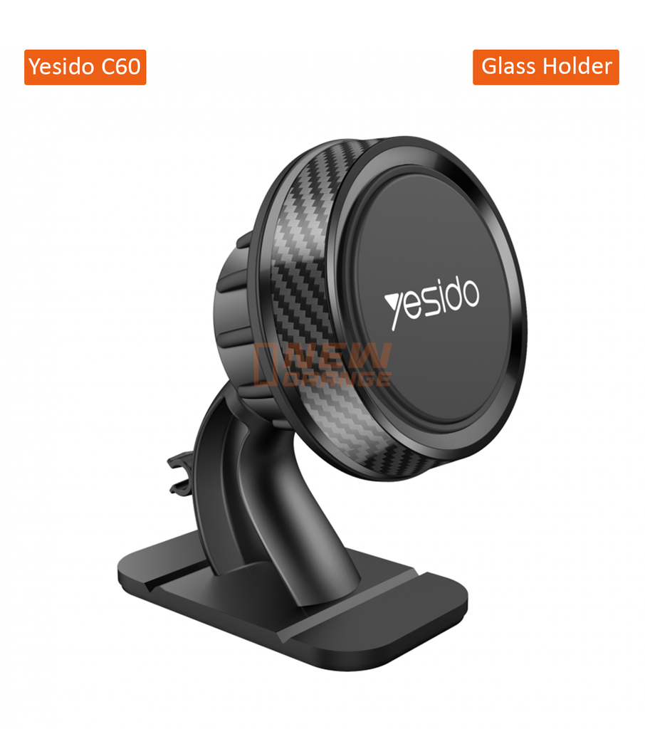 [C60] YESIDO Support de téléphone magnétique universel rotatif à 360° pour console centrale