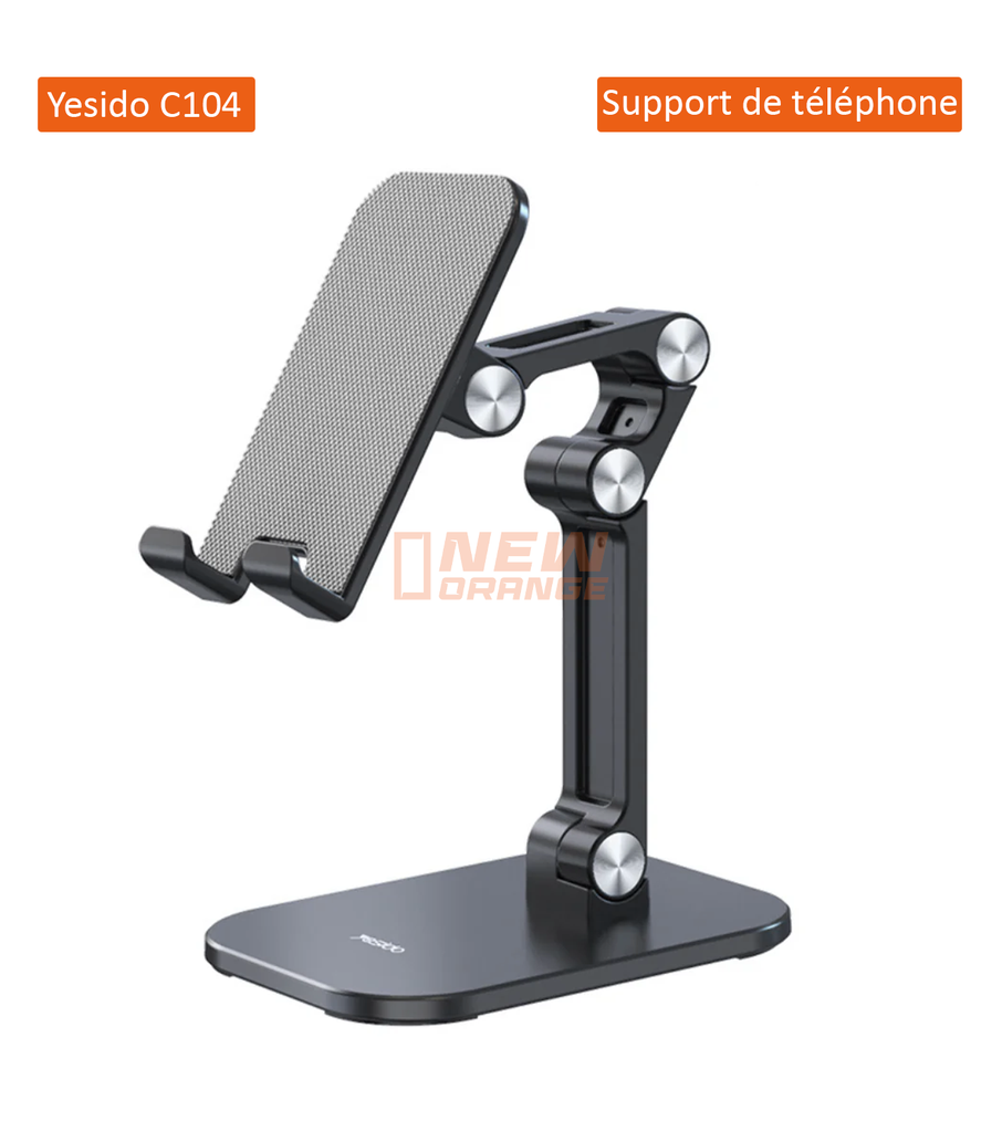 [C104] Yesido - Support de téléphone portable de bureau Support de tablette en alliage d'aluminium