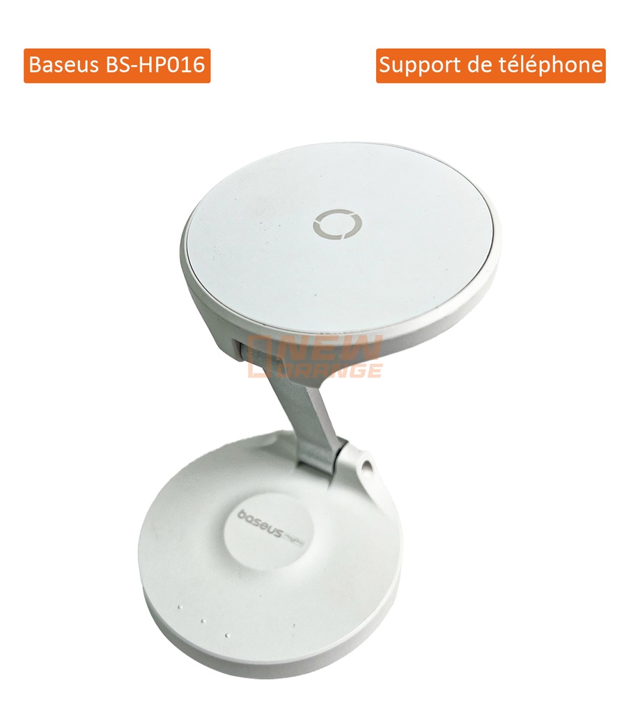 [BS-HP016] Baseus Support de téléphone magnétique pliable MagPro blanc - BS-HP016