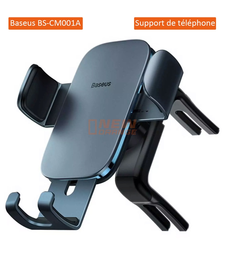 [BS-CM001A] Baseus Support Voiture Gravité Metal Age 2 (Version Grille d'Aération Ronde)