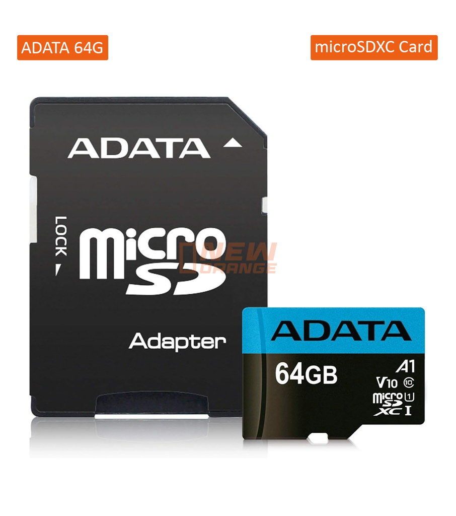 [AUSDX64GUICL10A1-RA1] ADATA Carte mémoire MicroSDHC/SDXC Premier 64 Go UHS-I Classe 10 V10 A1 avec adaptateur