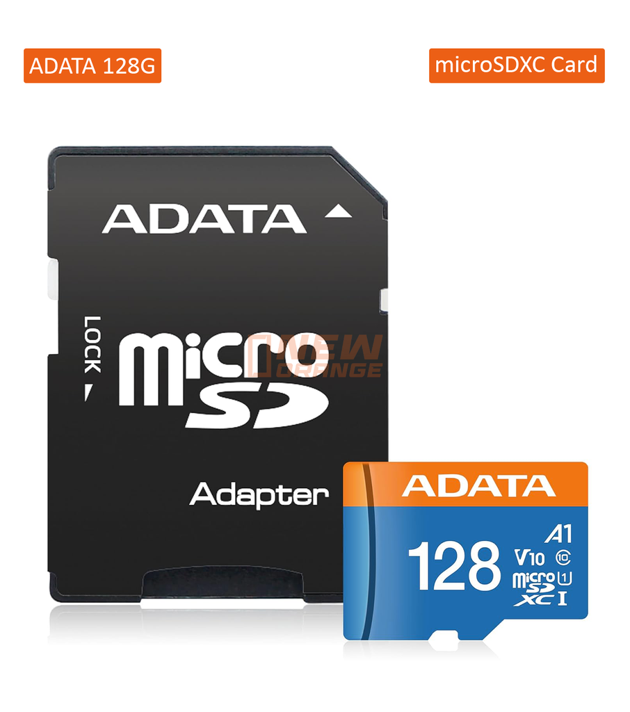 [AUSDX128GUICL10A1-RA1] ADATA Carte mémoire MicroSDHC/SDXC Premier 128 Go UHS-I Classe 10 V10 A1 avec adaptateur