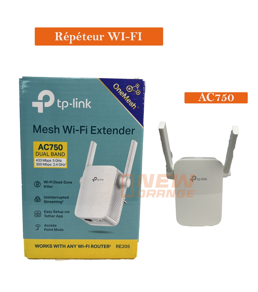 [AC750] TP-Link RE205 – Répéteur Wi-Fi Mesh AC750