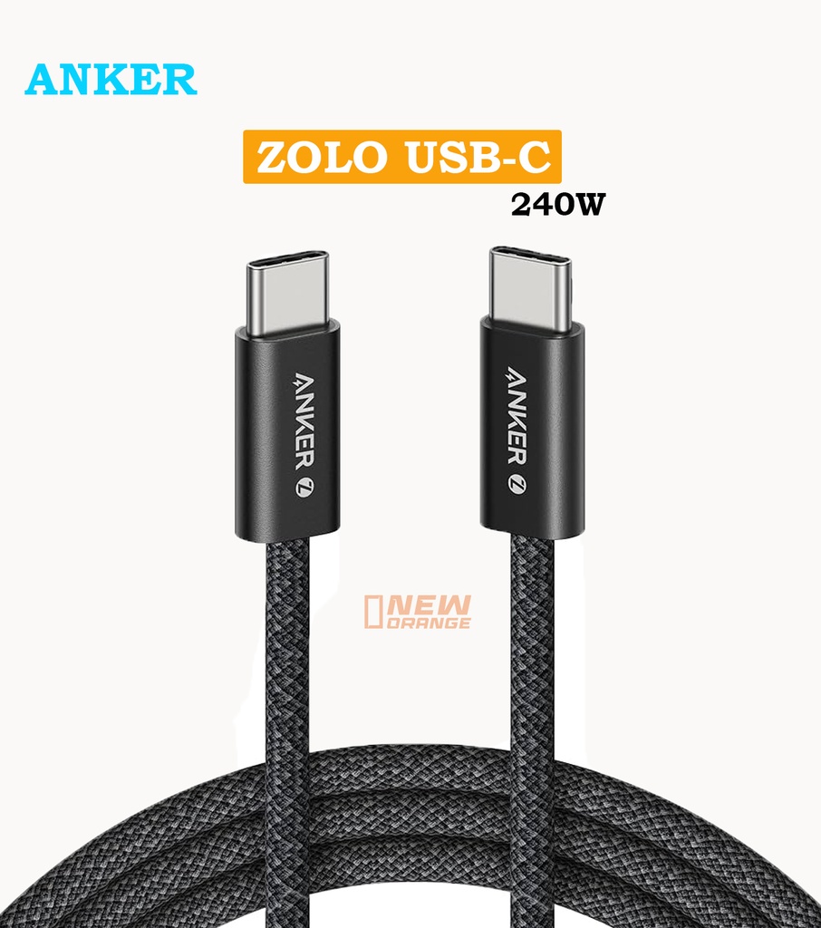 [A8060] ANKER ZOLO CABLE TYPE-C 240W 1.5m