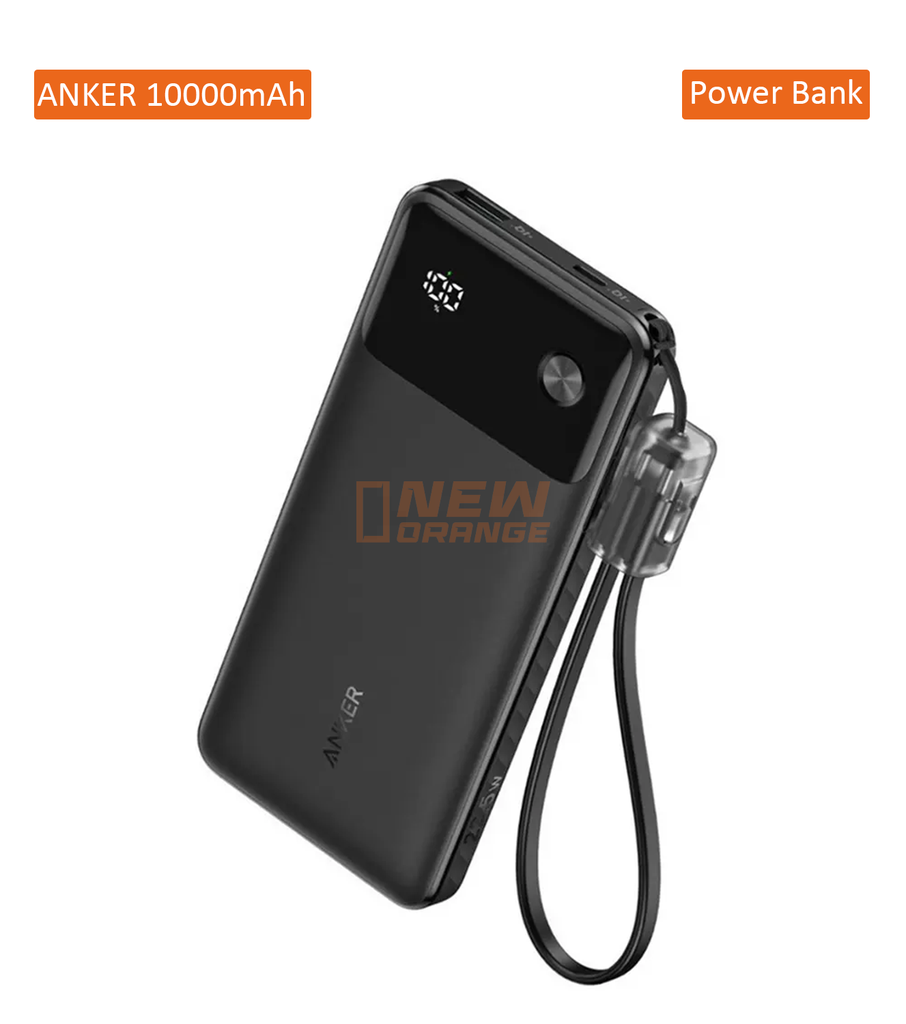 [A1257] Anker Power Bank Powercore 10000mAh 22.5W Portable Charger with USB C Lanyard Cable