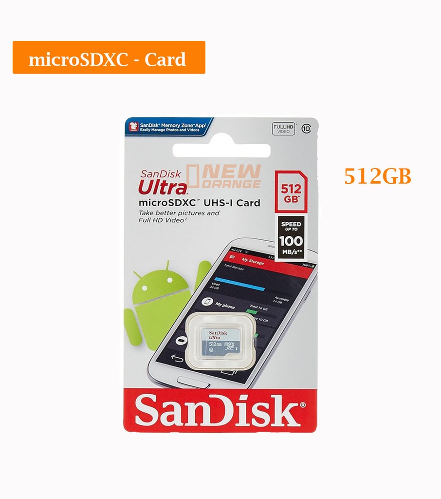 [512G-GN6MA] Carte microSD SanDisk Ultra 512 Go (SDSQUAC-512G-GN6MA)