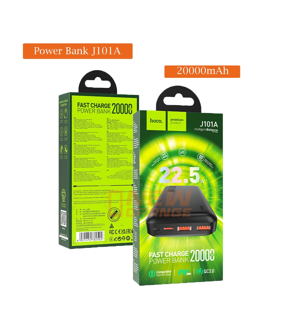 [20000mAh] Power bank “J101A Astute” 22.5W