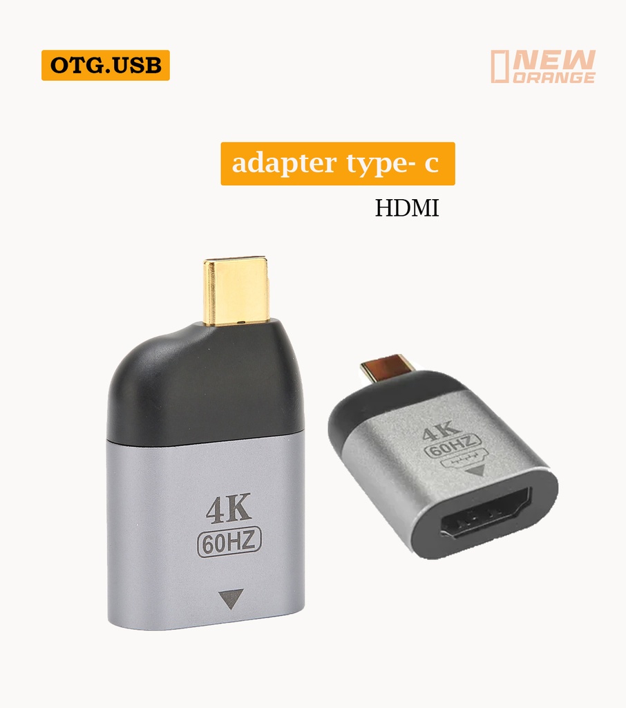[NOREF015] Adaptateur OTG Type-C vers HDMI 4K 60Hz ET USB - USB