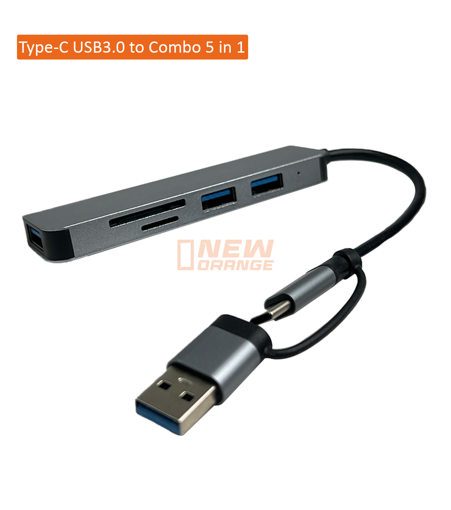 [NOREF026] Adaptateur Type-C USB3.0 to Combo 5 in 1