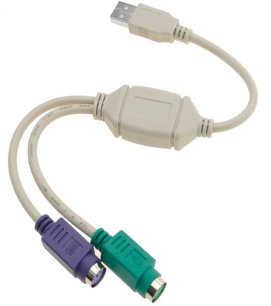 [NOREF027] Adaptateur USB 2.0 vers clavier et souris PS2