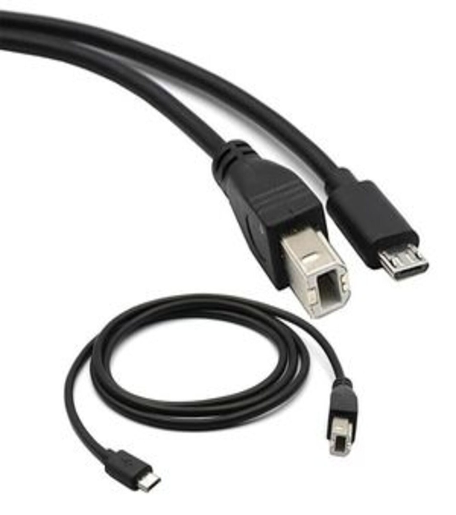 [NOREF129] Câble imprimante Micro USB vers USB type-B (USB-B) 1.3m OTG pour imprimante, scanner, Smartphone, Android