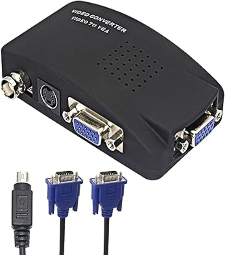 [NOREF181] Convertisseur vidéo BNC/S-Video vers VGA