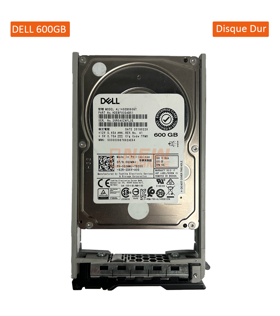 [NOREF187] DELL Disque Dur SAS 600 Gb