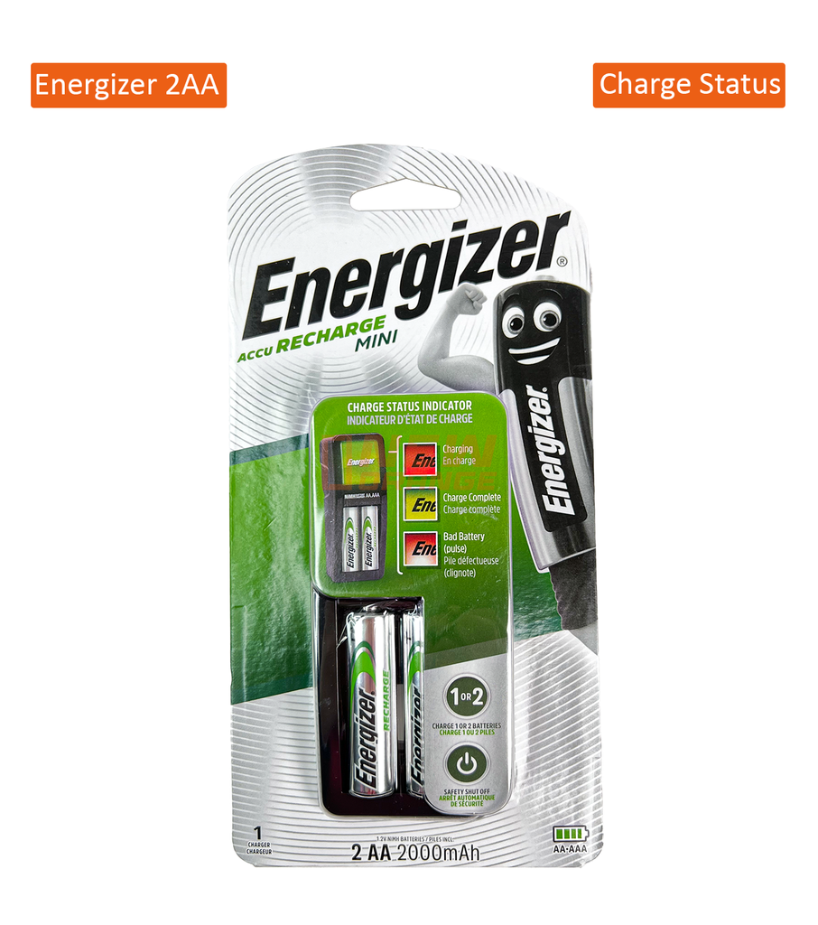 [NOREF210] ENERGIZER CHARGEUR MINI ACCU 2AA (2000 mAh)