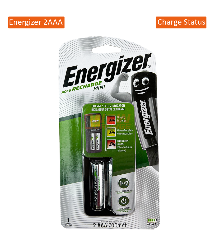 [NOREF211] ENERGIZER CHARGEUR MINI ACCU 2AAA (700 mAh)