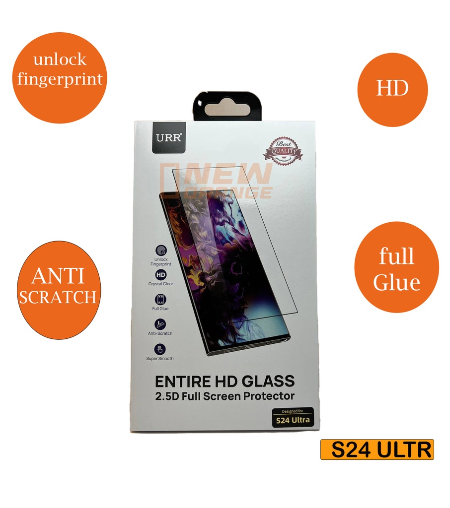 [NOREF212] ENTIRE HD GLASS 2.5D FULL SCREEN PORTECTOR S24 ULTRA