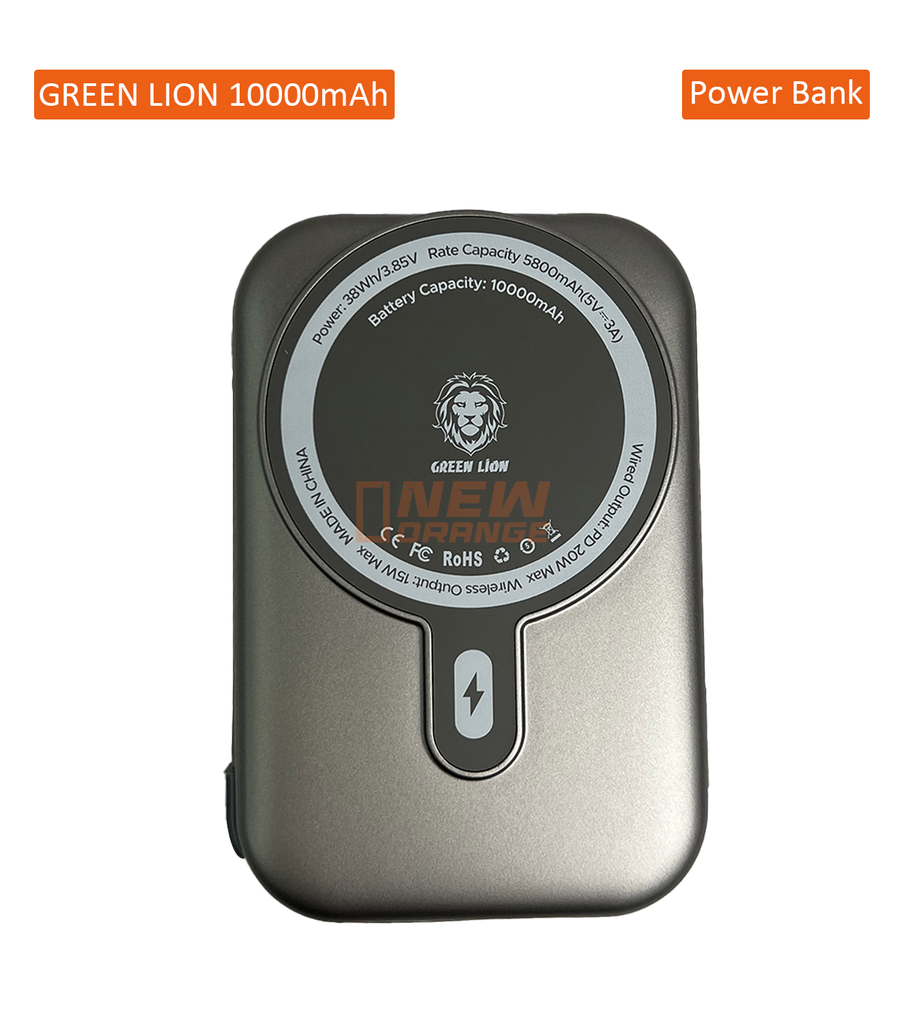 [NOREF244] Green Lion Power Bank monaco grip 10000mah MagSafe 15W