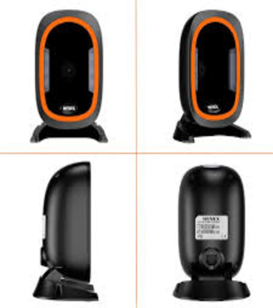 [NOREF253] HENEX HC-666 Hands-Free 1D 2D Barcode Scanner,Omnidirectional Desktop QR Code Scanner,PDF417 Data Matrix Bar Code Reader with Automatically Scanning for Supermarket Library Retail Store