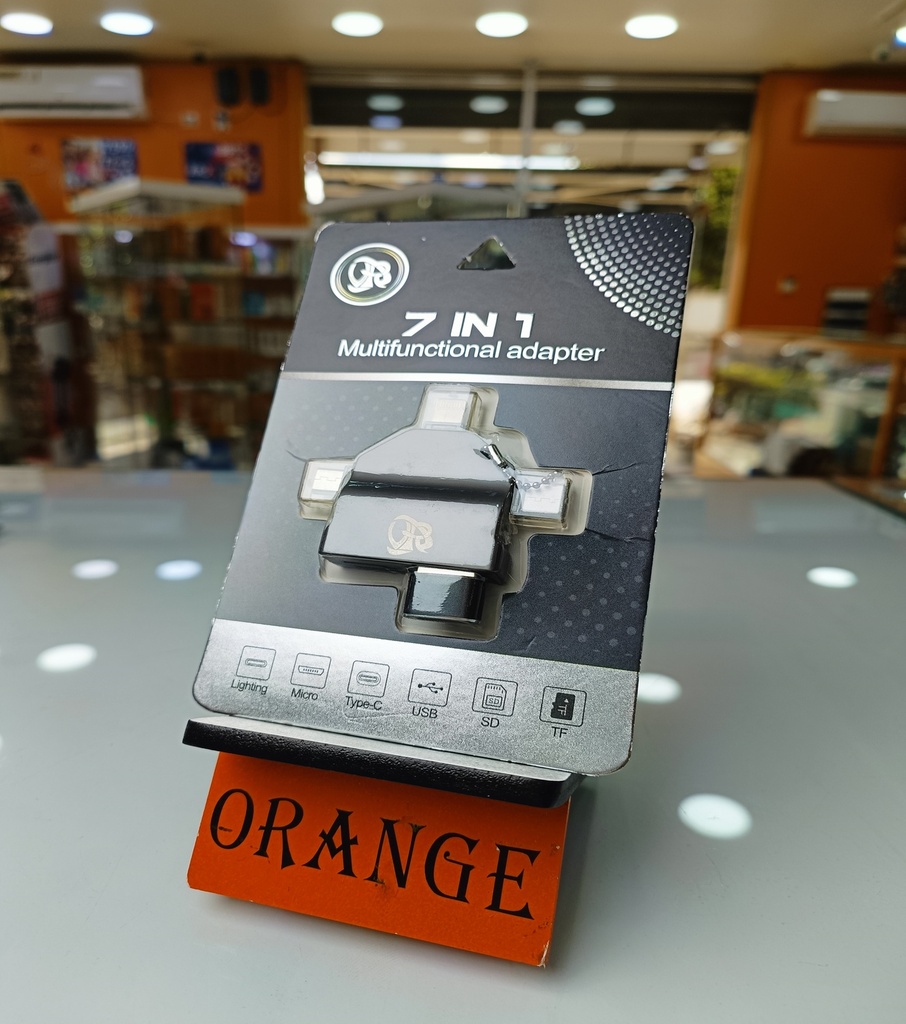 [NOREF381] MULTIFUNCTIONAL ADAPTER 7IN1 LIGHTING_ MICRO_ TYPE-C_USB_SD_TF