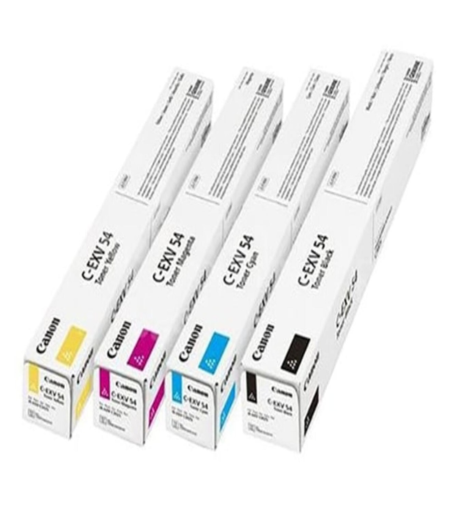 [NOREF393] Pack Canon Original C-EXV54 B-C-M-Y iR-C3025i / C3125i BK-15500pages C/M/W-8500pages