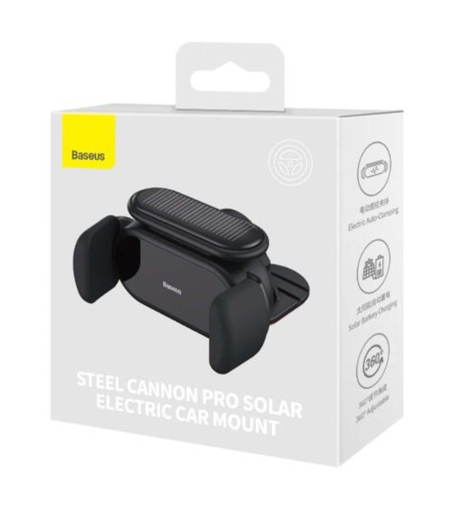 [NOREF520] Support de voiture électrique solaire Baseus Steel Cannon Pro