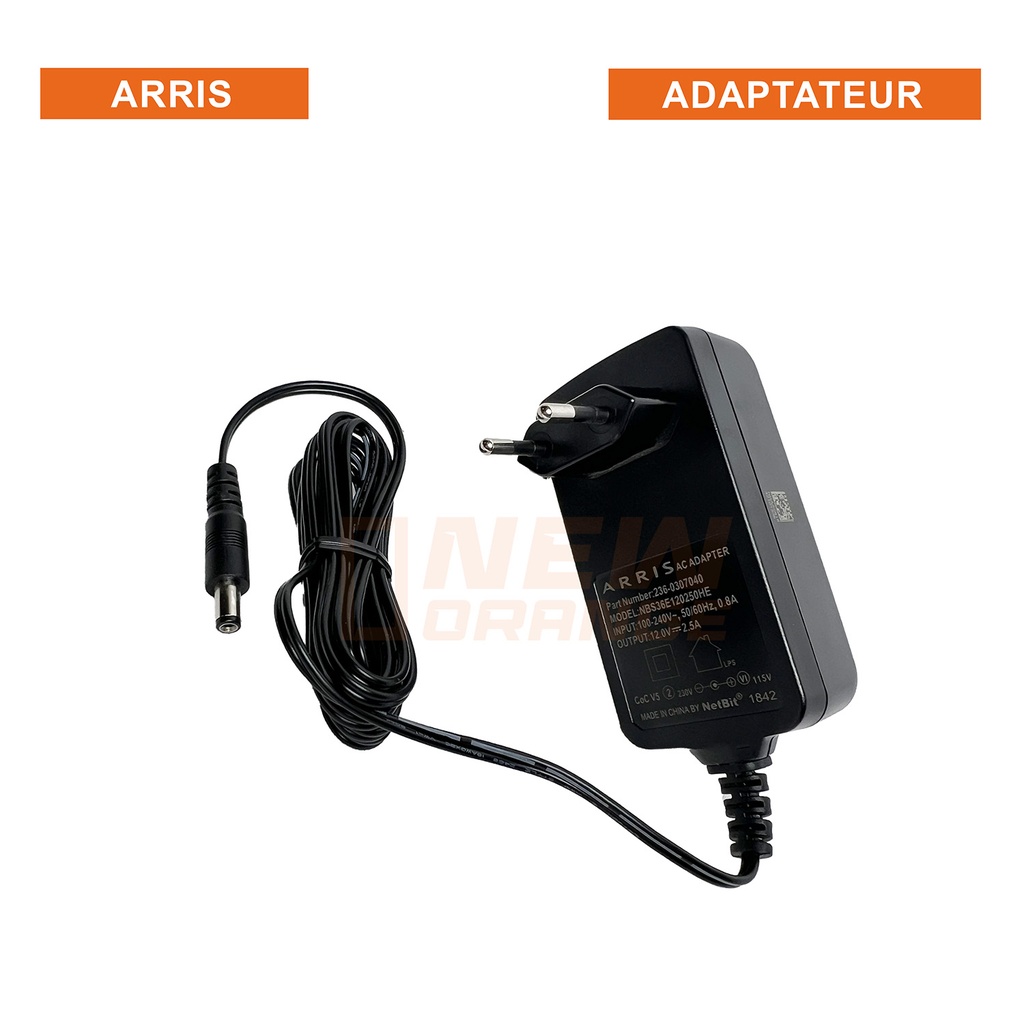[REF-15838] ARRIS Adaptateur Secteur D'alimentation 12V 2.5A 30W