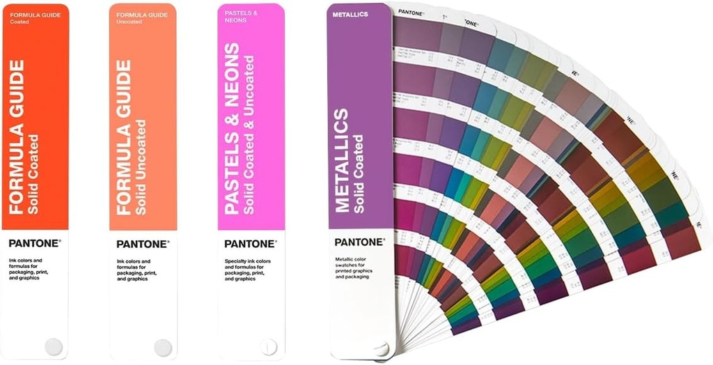 Pantone GP1605B Solid Guide Set - Formula Guide couché et non couché & classeurs d’échantillons Solid Chips de Pantone, organisé par ordre chromatique
