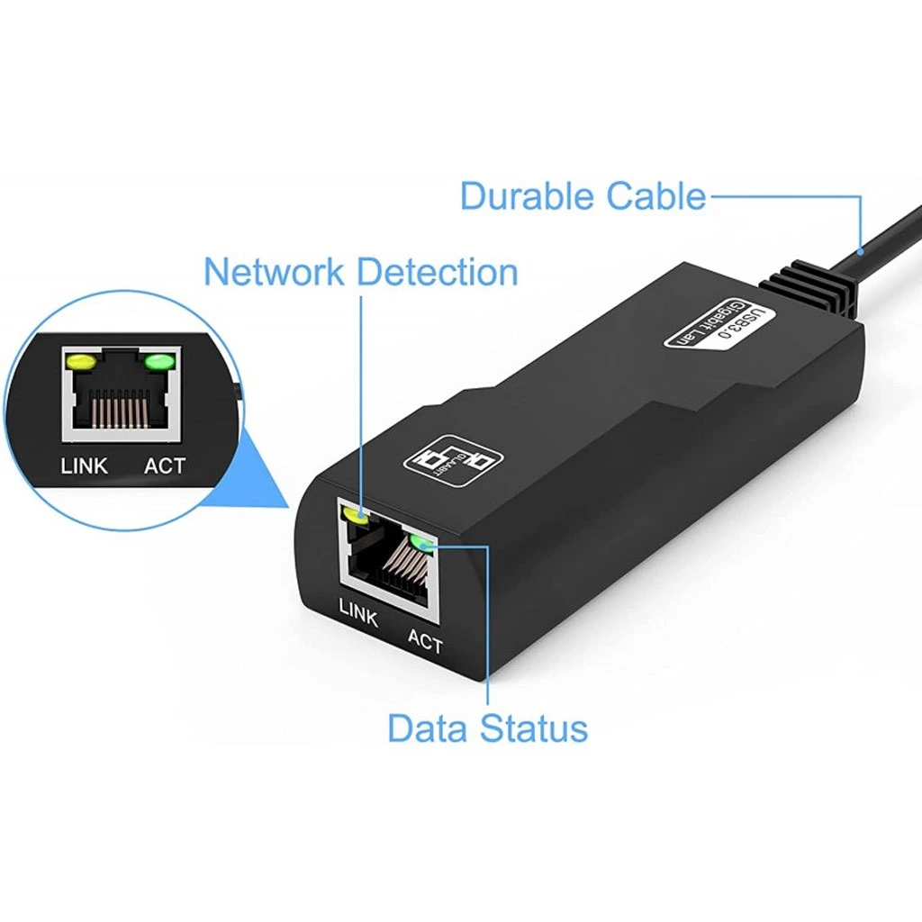 [USB 3.0 TO RJ45] Adaptateur USB 3.0 vers RJ45 Ethernet – Convertisseur Réseau Haute Vitesse