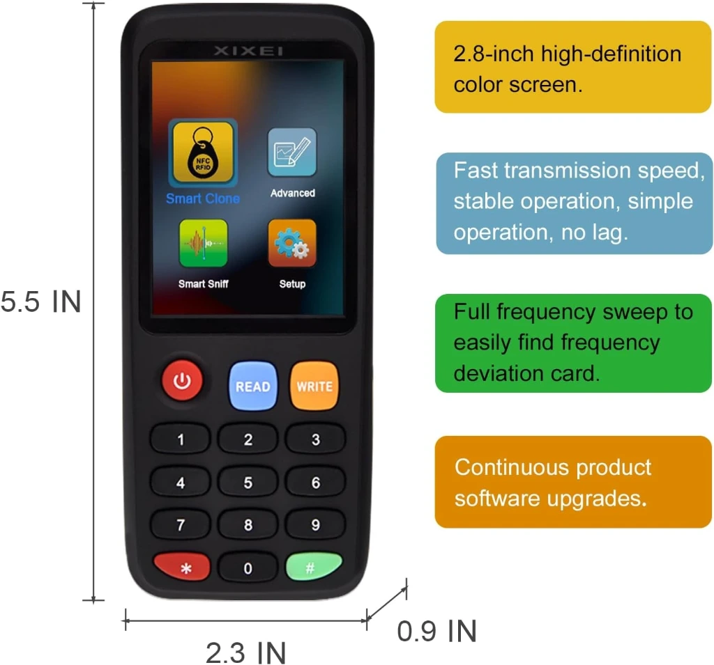 [x7] Xixei X7 NFC RFID Card Copier Reader Writer