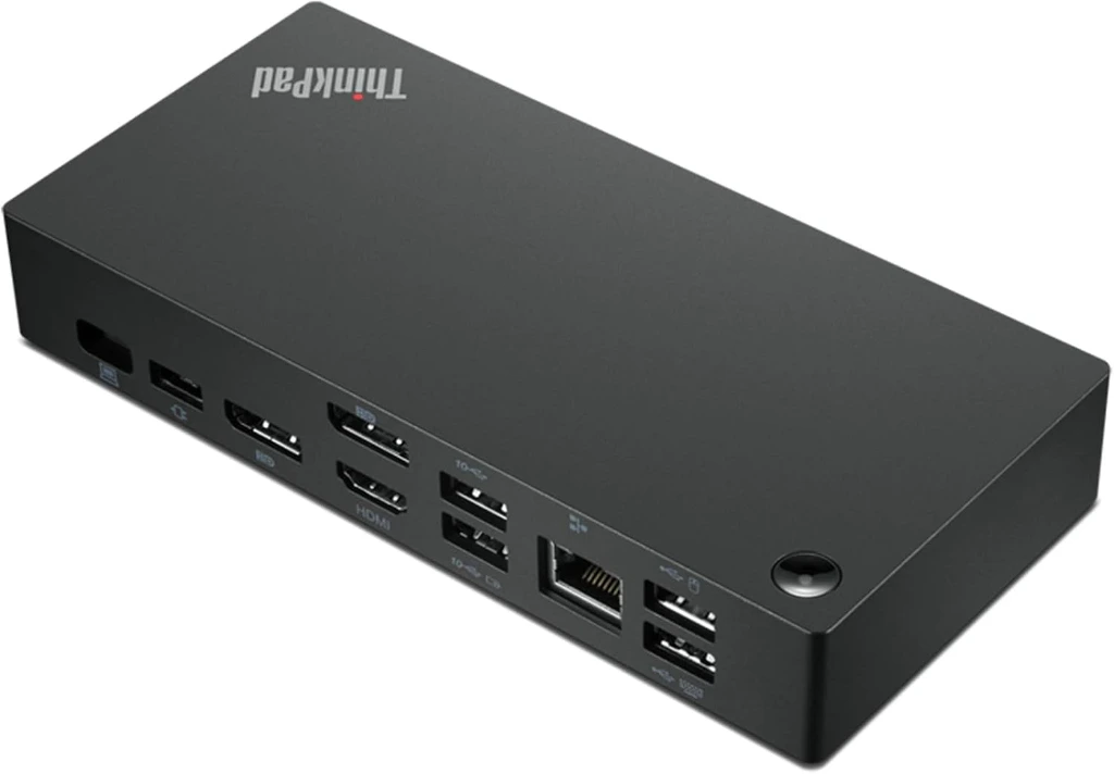 [40AY0090EU] Lenovo 40AY0090EU Station d'accueil avec Fil USB 3.2 Gen 1 (3.1 Gen 1) Type-C Noir