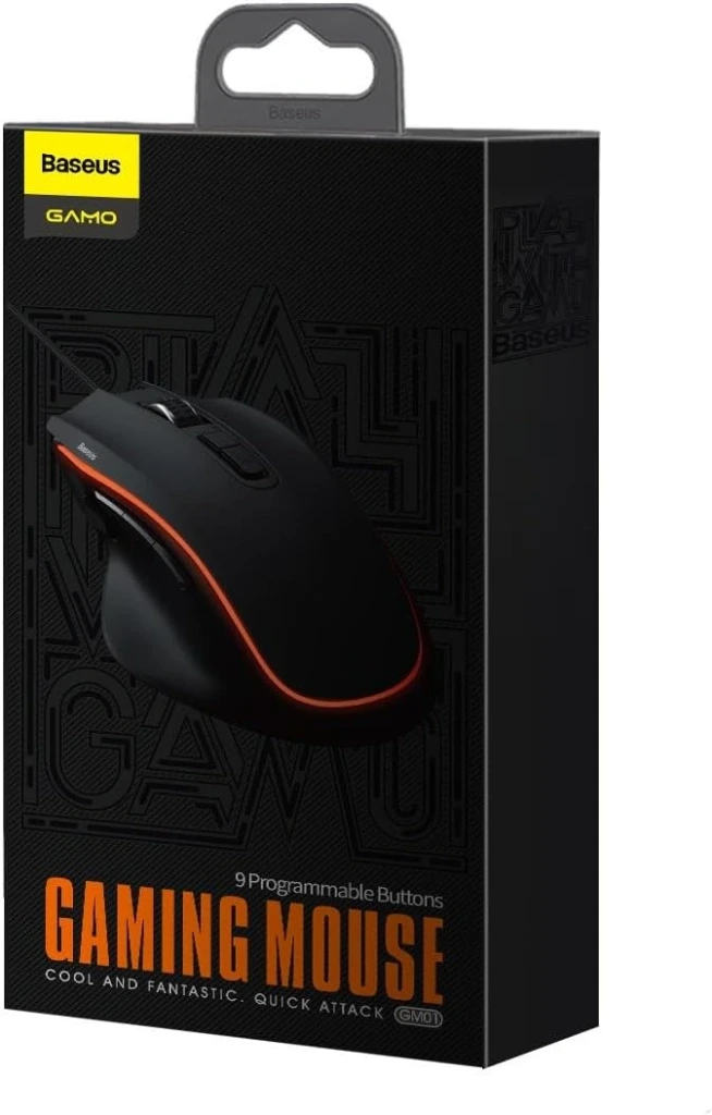 [GMGM01-01] Souris Gaming Baseus Gamo 9 Boutons Programmables Noir (GMGM01-01)