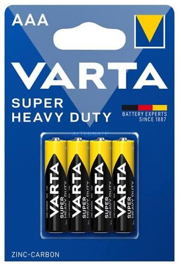 [AAA-R03] AAA VARTA  SUPER HEVY DUTY BLISTER 4